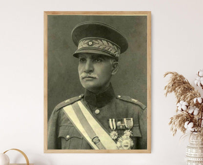 Affiche Vintage Reza Shah Pahlavi – Poster Art Royal Iranien