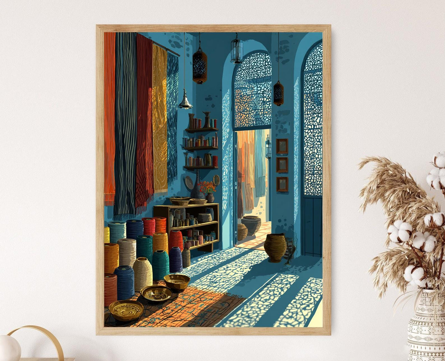 Affiche en Soie de Damas – Art Print Culturel Syrien en Vectoriel