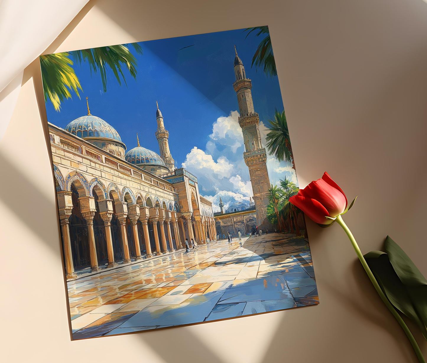 Affiche Grande Mosquée de Damas – Poster Décoratif Umayyade Syrie