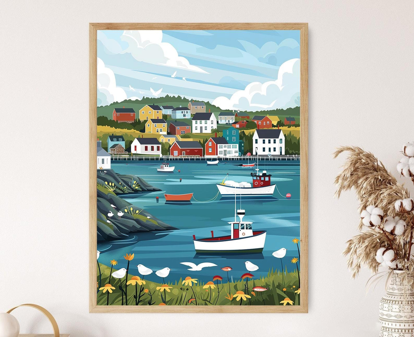 Affiche Halifax – Impression Artiste de la Côte, Décor d'Intérieur