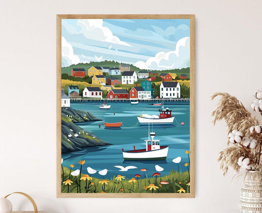 Affiche Halifax – Impression Artiste de la Côte, Décor d'Intérieur