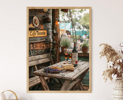 Affiche Toronto Café – Art mural vibrant de la ville (300 DPI)