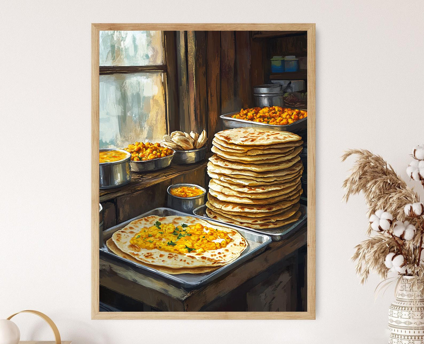 Affiche Cuisine Guyanaise – Poster Art Roti & Curry des Caraïbes