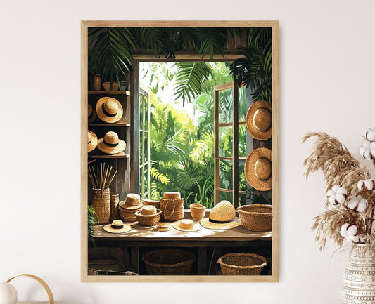 Affiche Atelier de l'Artisanat Guyanais – Imprimé Culture Artisanale