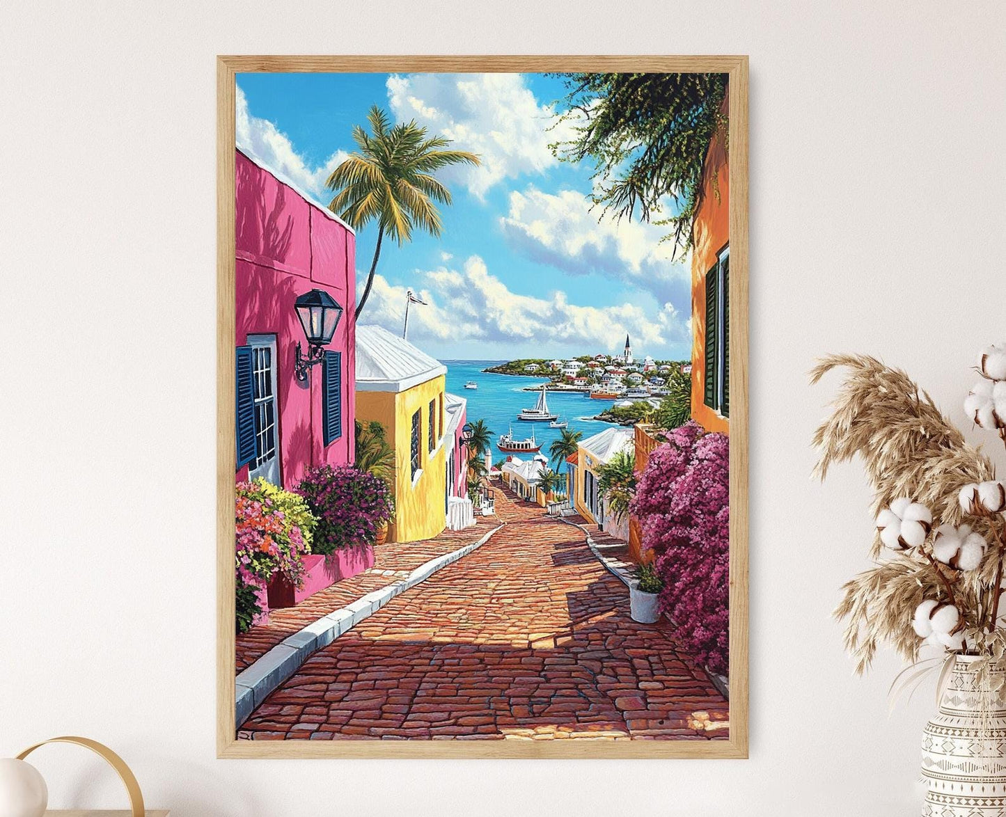 Affiche de St. George’s Town – Illustration historique de Bermuda