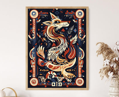 Affiche Totem Animaux du Désert de l'Arizona – Art Sauvage du Sud-Ouest