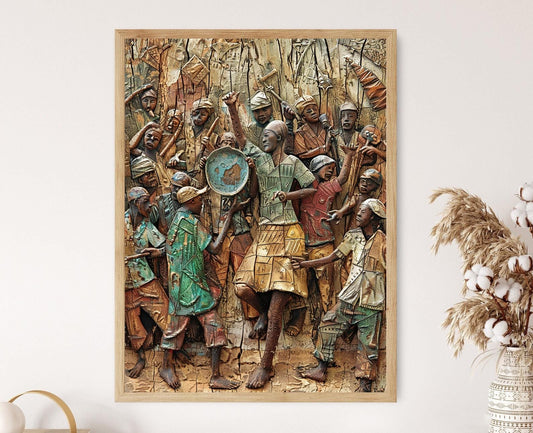 Affiche Art du Bénin – Impression de motifs africains traditionnels