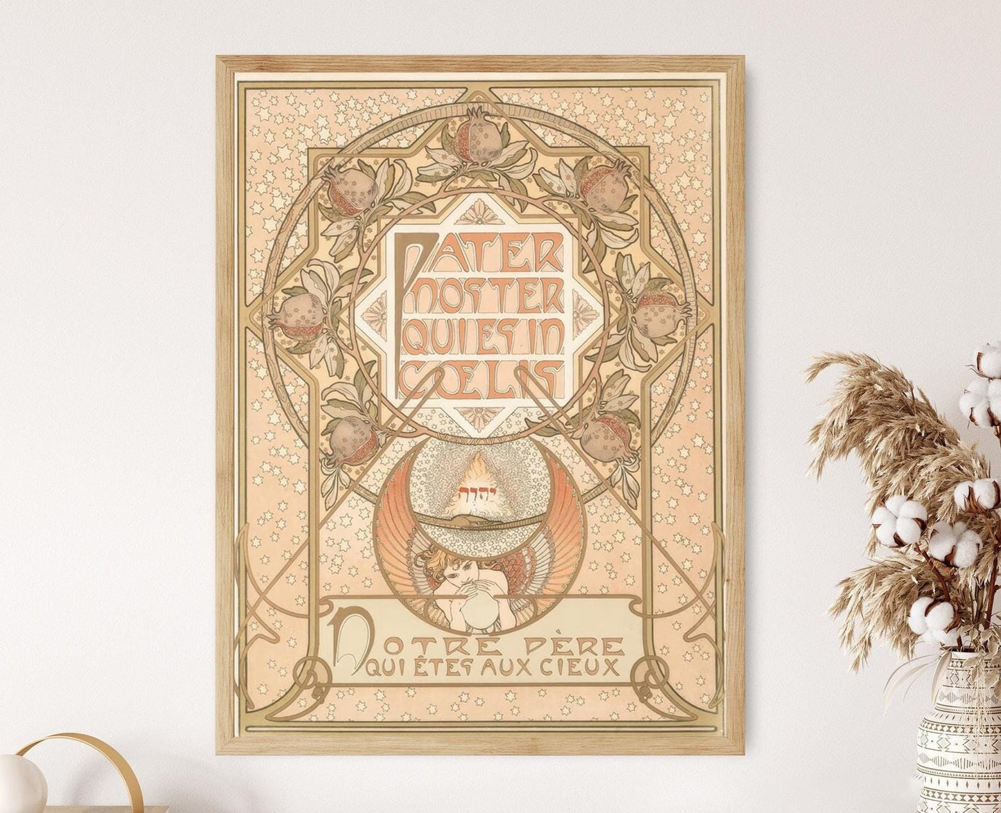 Affiche Pater Noster – Poster art déco d'Alphonse Mucha, 1900