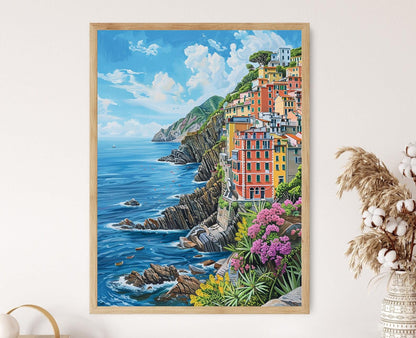 Affiche Cinque Terre – Poster Vue pittoresque de la Riviera italienne
