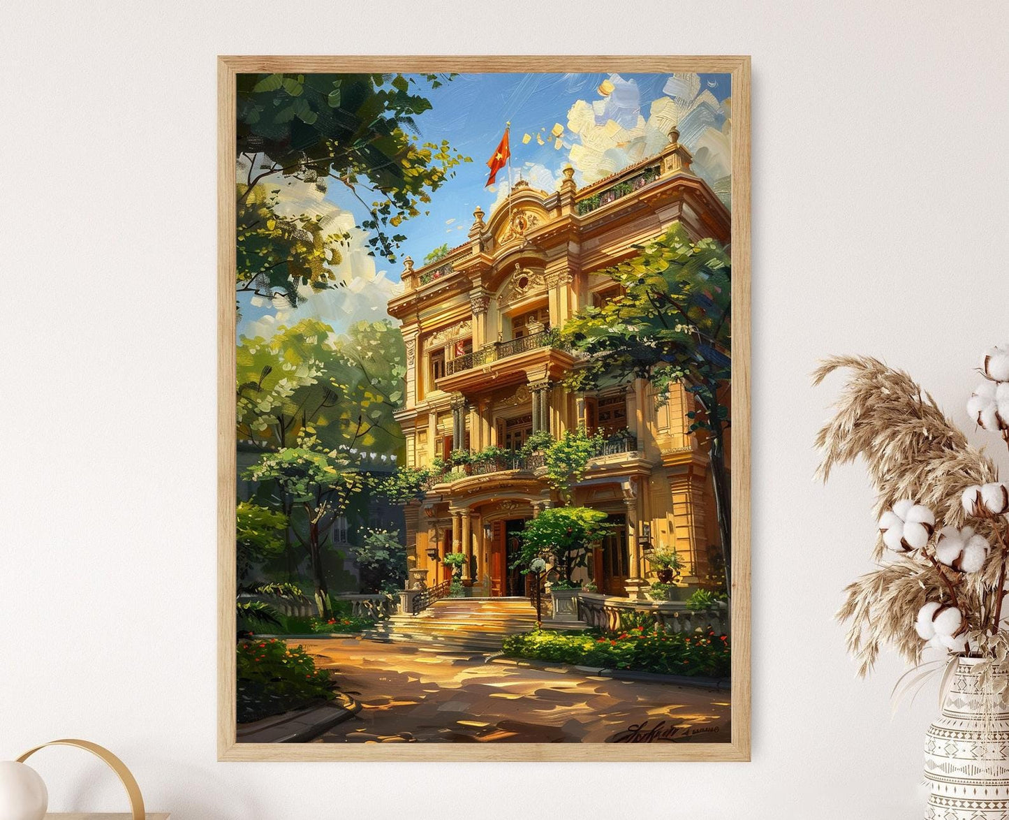 Affiche Élégance Opéra de Hanoï – Poster Chef-d'œuvre Culturel au Cœur de la Ville