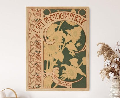Affiche Art Nouveau – Poster Couverture de L’Art Photographique, 1900