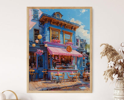 Affiche Gelato Enjoué – Illustration Colorée de Crème Glacée pour Cuisine