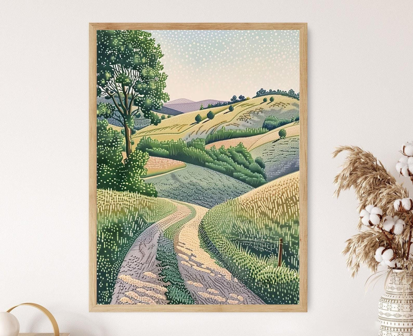 Affiche Pointillisme Inspirée de Paul Signac – Toile à Points Peinte à la Main