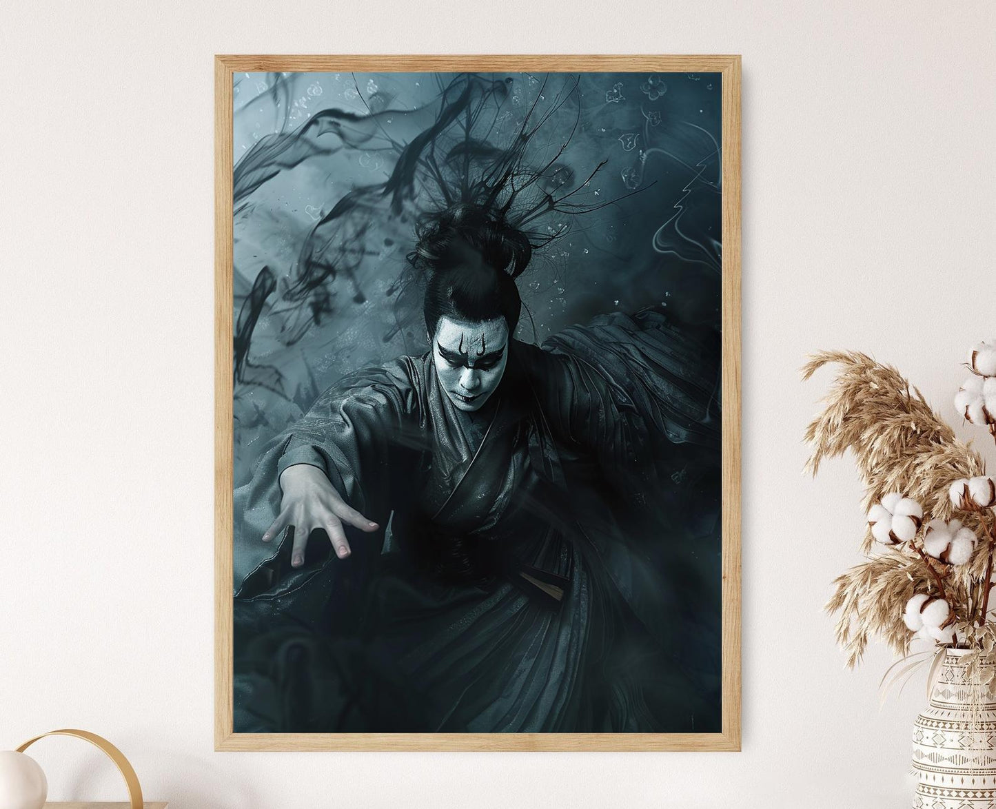 Affiche Théâtre Kabuki – Peinture Japonaise Élégante pour Collectionneurs