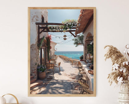 Affiche Plage de Rhodes – Tirage photo paysage côtier