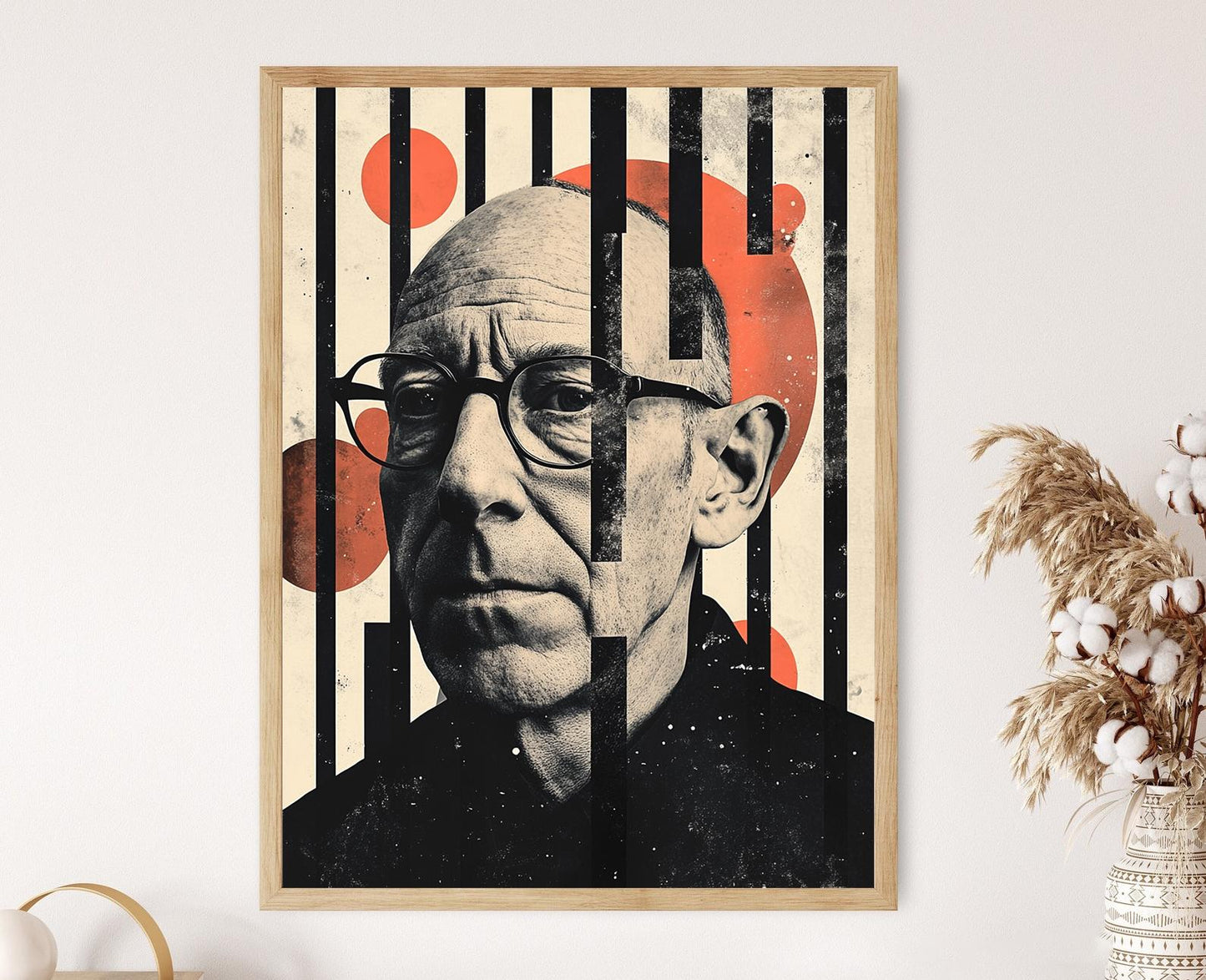 Affiche Freud – Poster Portrait, Père de la Psychanalyse, Déco Murale