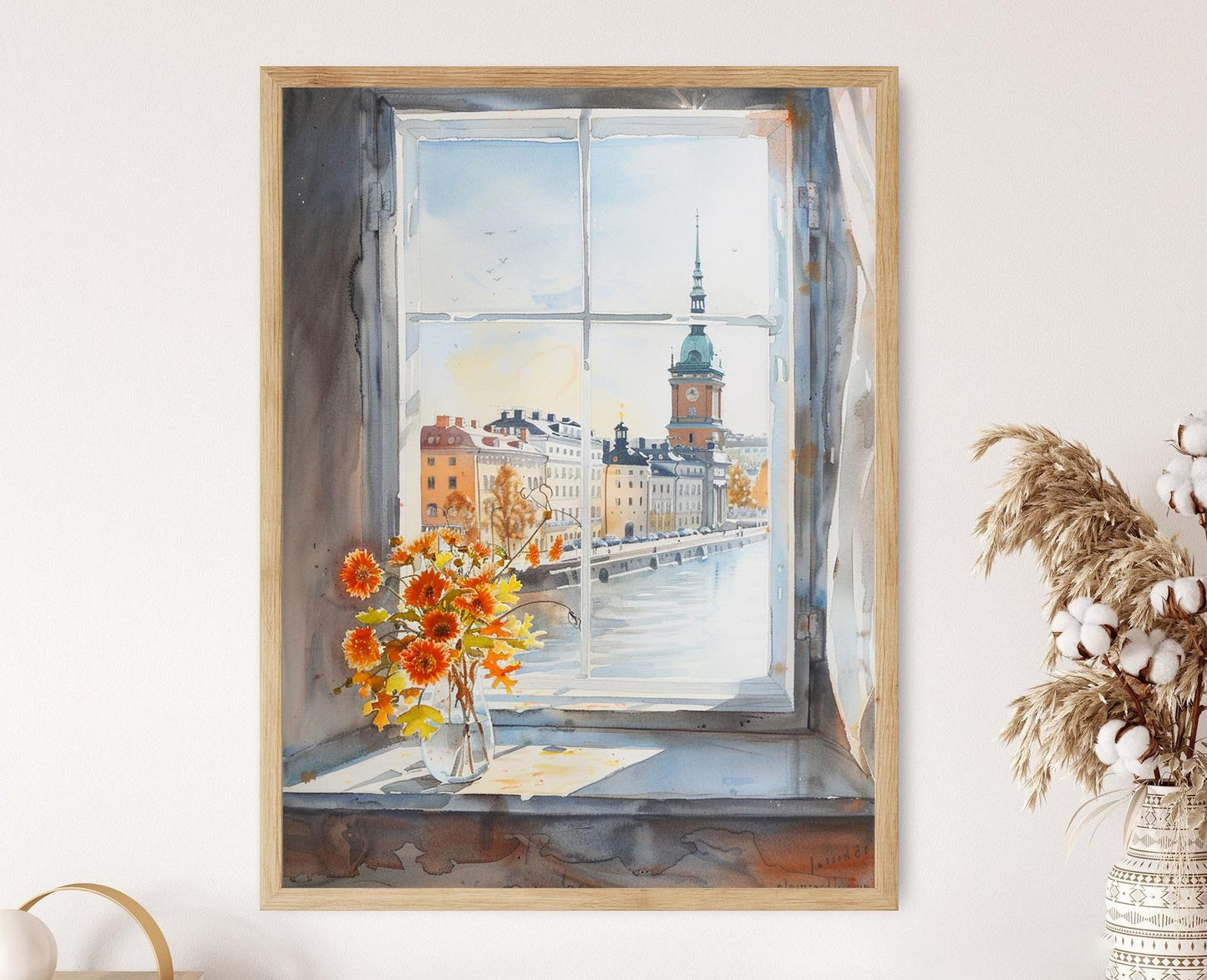 Affiche Stockholm – Poster paysage urbain scandinave élégant