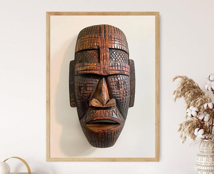 Affiche Masque Tribal Africain – Art et Héritage Culturel