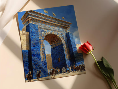 Affiche Reliefs Babyloniens – Poster Porte d'Ishtar et Créatures Mythiques