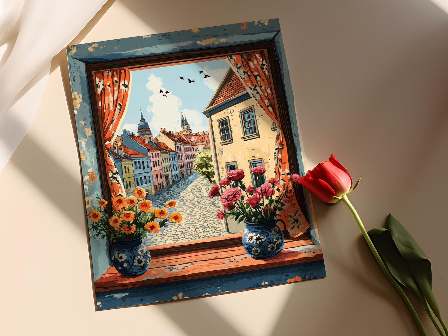 Affiche Patrimoine Lituanien – Poster Art Décor Rustique de Kaunas