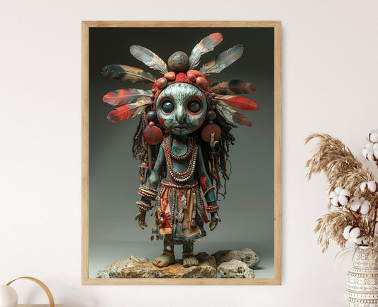 Affiche Elegua Santeria – Art Print Afro-Cubain pour Croyants