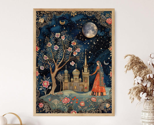 Affiche Miniature Palekh – Imprimé Giclée, Art Russe Exquis