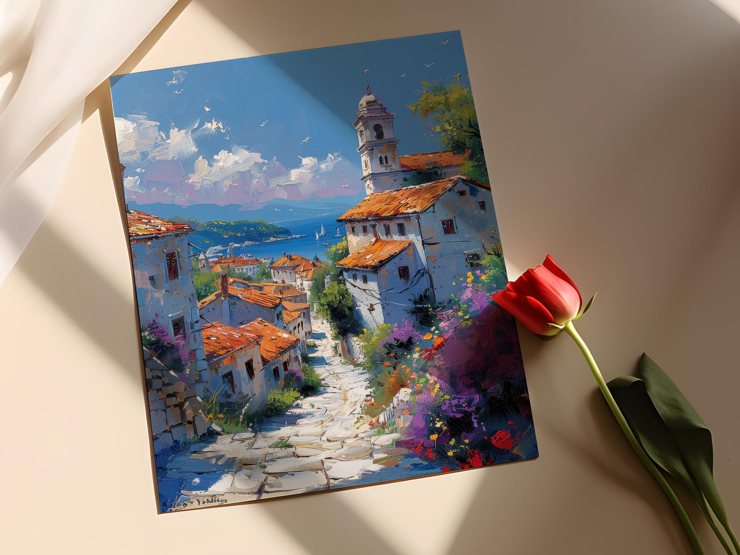 Affiche Vieille Ville de Split – Poster Art Scénique Croate