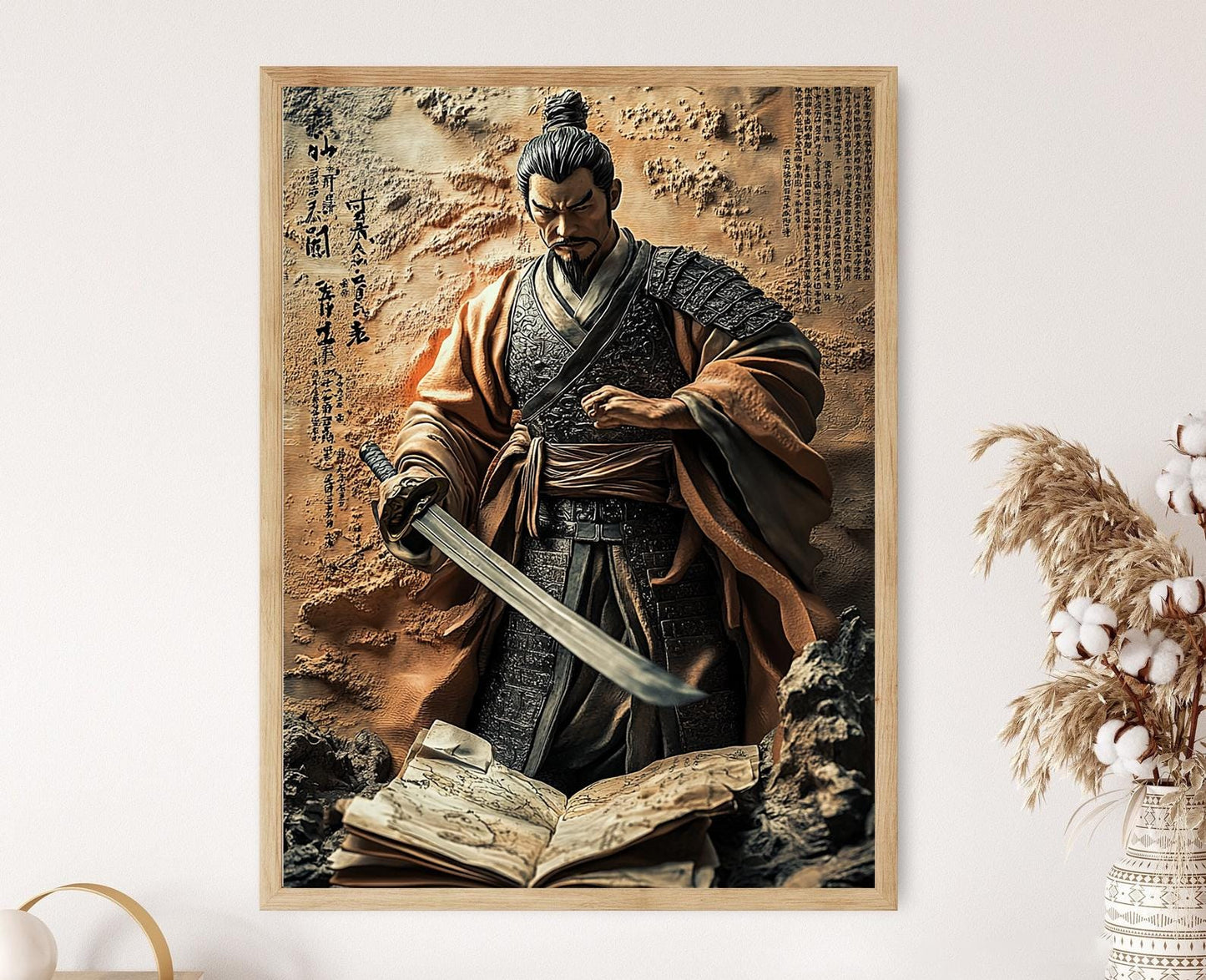 Affiche Guerrier Chinois – Poster Art Print Époque Printemps-Automne