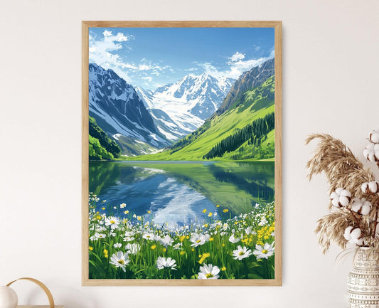 Affiche Lac Saif-ul-Malook – Poster Paysage du Nord du Pakistan