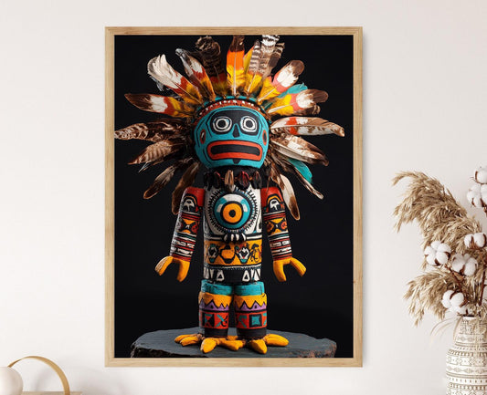 Affiche Kachina Hopi – Poster Art des Esprits de la Nature