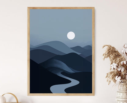 Affiche Paysage des Ozarks – Impression Artisanal pour Déco Rustique