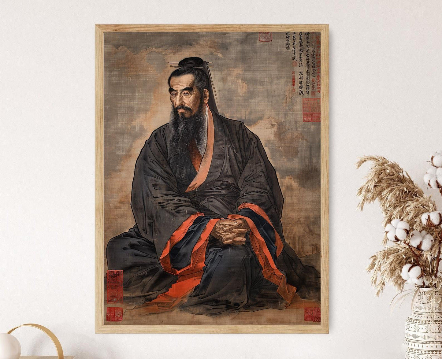 Affiche Vintage Huizong – Impression Chinoise Authentique pour Collectionneur