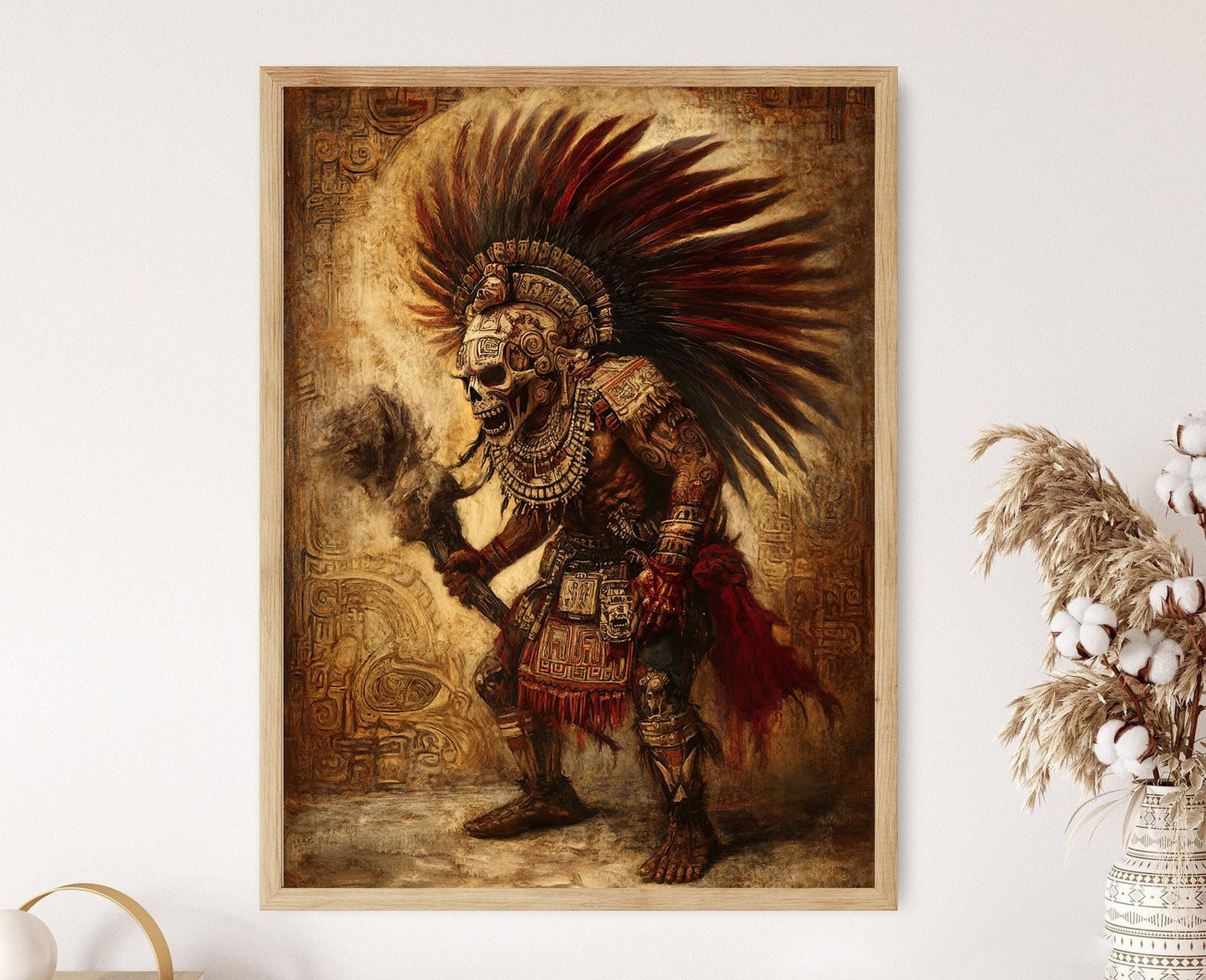 Affiche Xipe Totec – Poster Art de l'Aztèque de Renouvellement