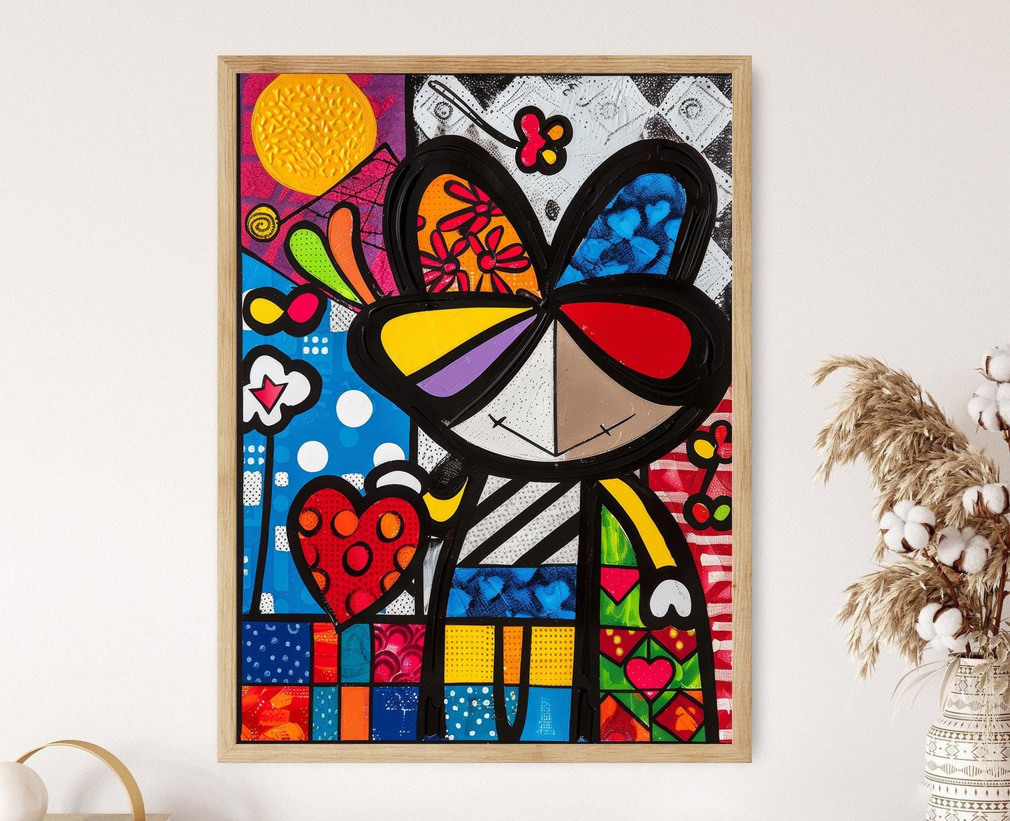 Affiche Portrait Pop Art – Art de Personnage Coloré et Personnalisé