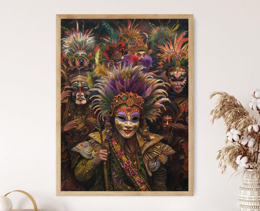Affiche MassKara – Poster Éclatant de l'Art Philippin Authentique