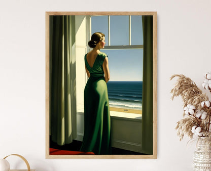 Affiche Inspirée d'Edward Hopper – Art Vintage pour Maison et Bureau
