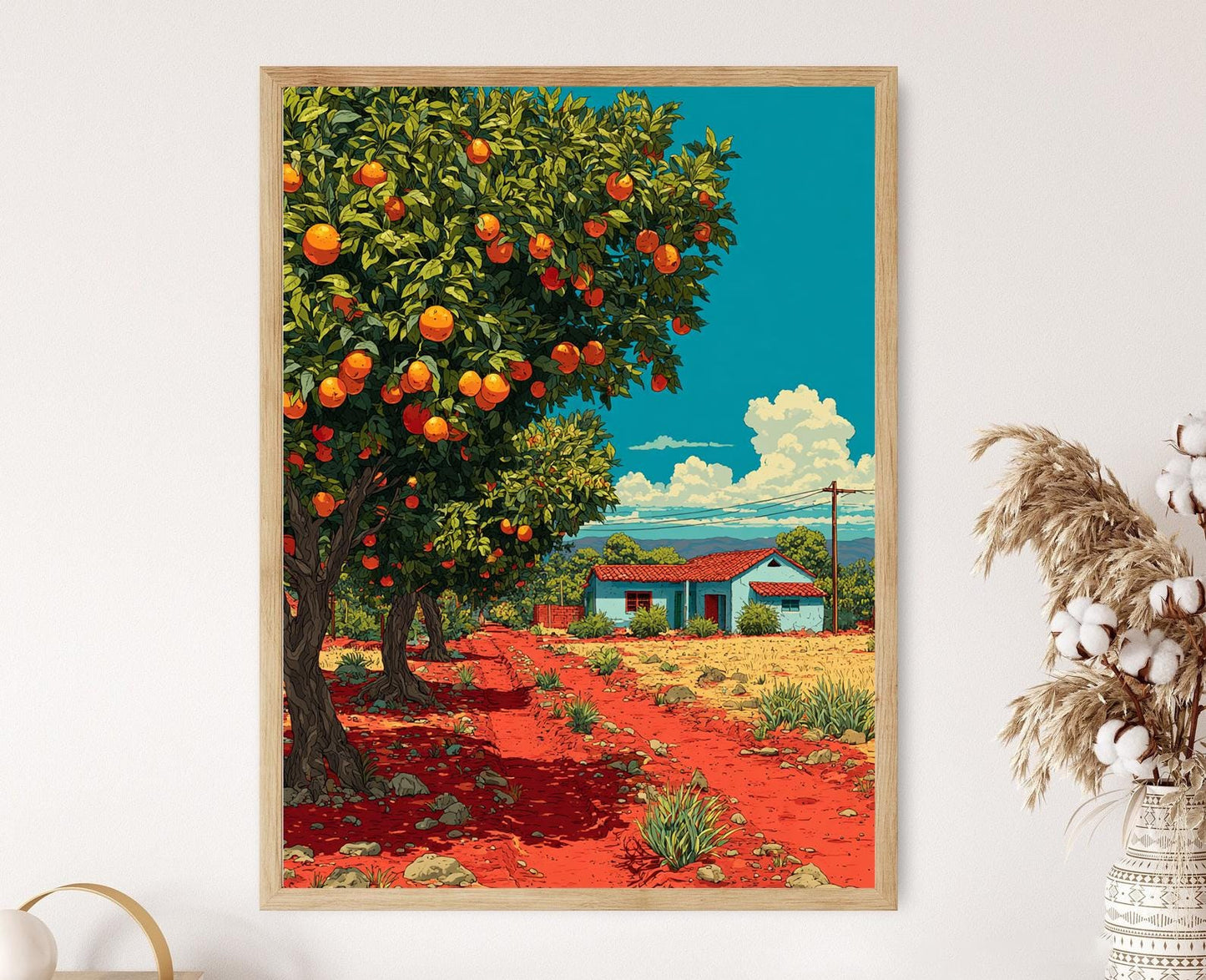 Affiche Verger d'Agrumes – Poster Art Végétal du Venezuela en Vectoriel