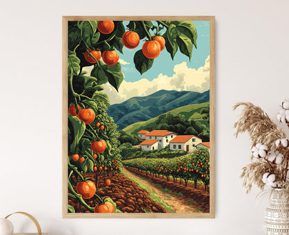 Affiche Tomates Arbre Quito – Poster Art de la Ferme de Tamarillo
