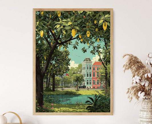 Affiche Verger de Carambole – Art Print de Ferme Tropicale du Suriname