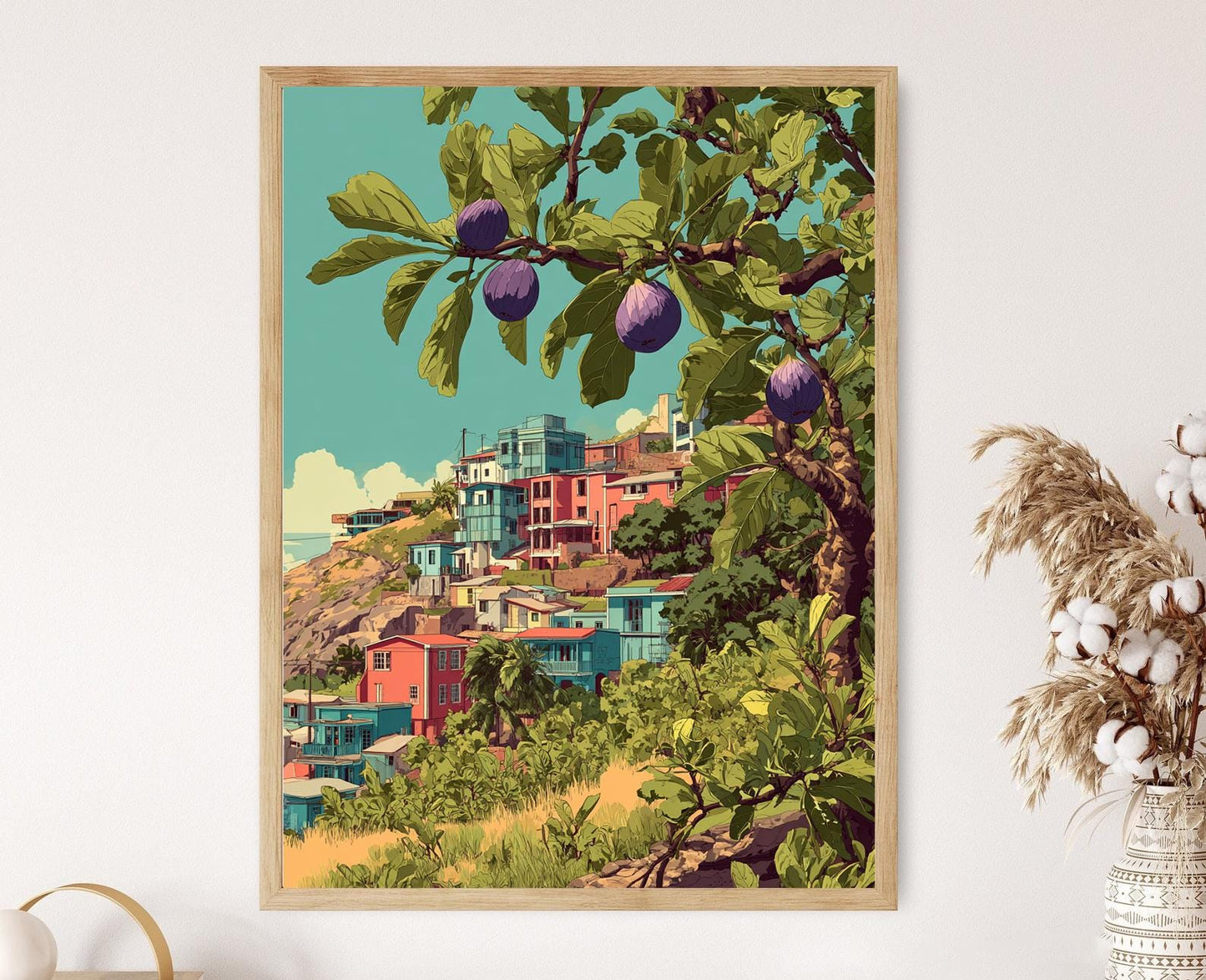 Affiche Verger de Figs à Valparaíso – Art de la Ferme Chilienne