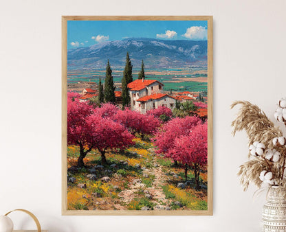 Affiche Verger de Cerisiers – Poster Art de la Ferme du Bekaa