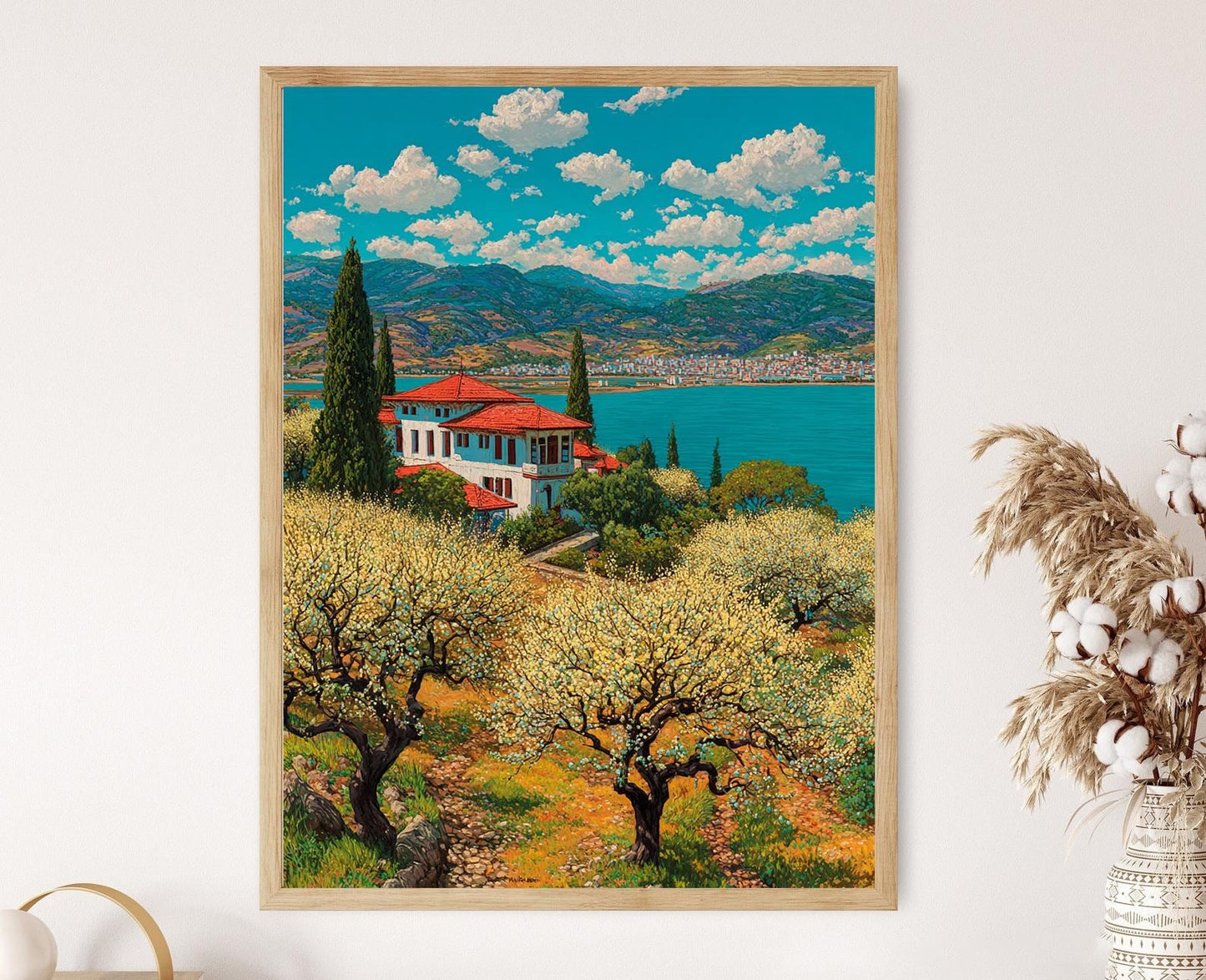 Affiche Verger d'Abricots de Beyrouth – Art Print de Villa Libanaise