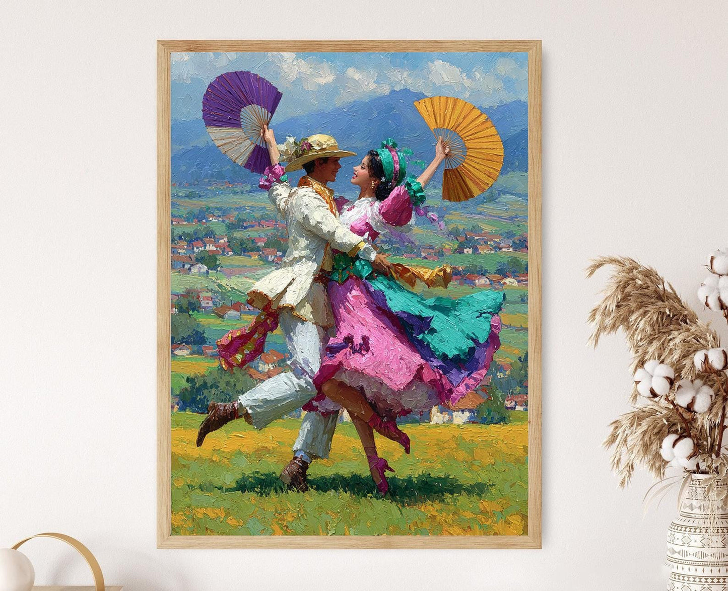 Affiche de danse folklorique El Güegüense – Art des danseurs nicaraguayens