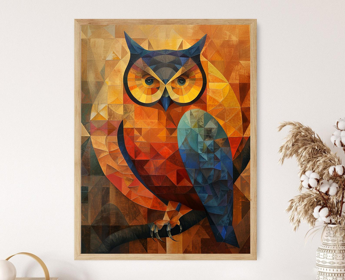 Affiche Hibou – Décor mural ornithologue, qualité d'art fine