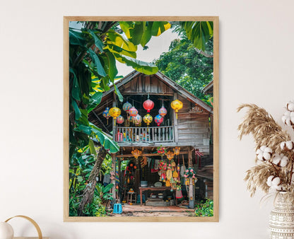Affiche Festival Songkran – Art Print Coloré pour Décor Mur Thai