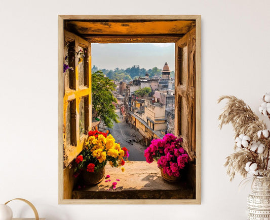 Affiche Indore – Art mural Madhya Pradesh, déco intérieure Inde