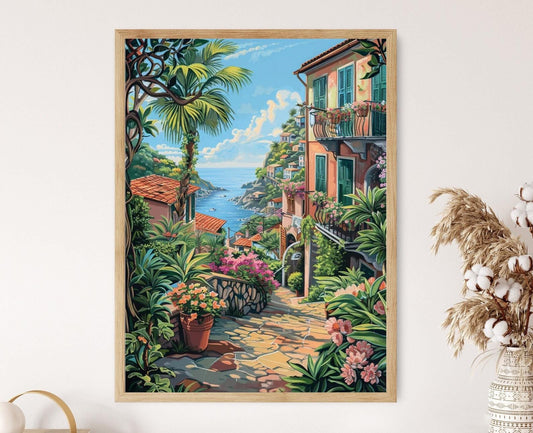 Affiche Cinque Terre – Imprimé mural paysage de la côte italienne