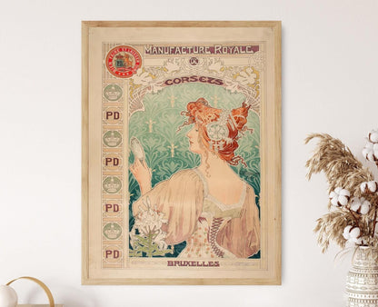 Affiche Manufacture Royale de Corsets – Poster Alphonse Mucha 1897
