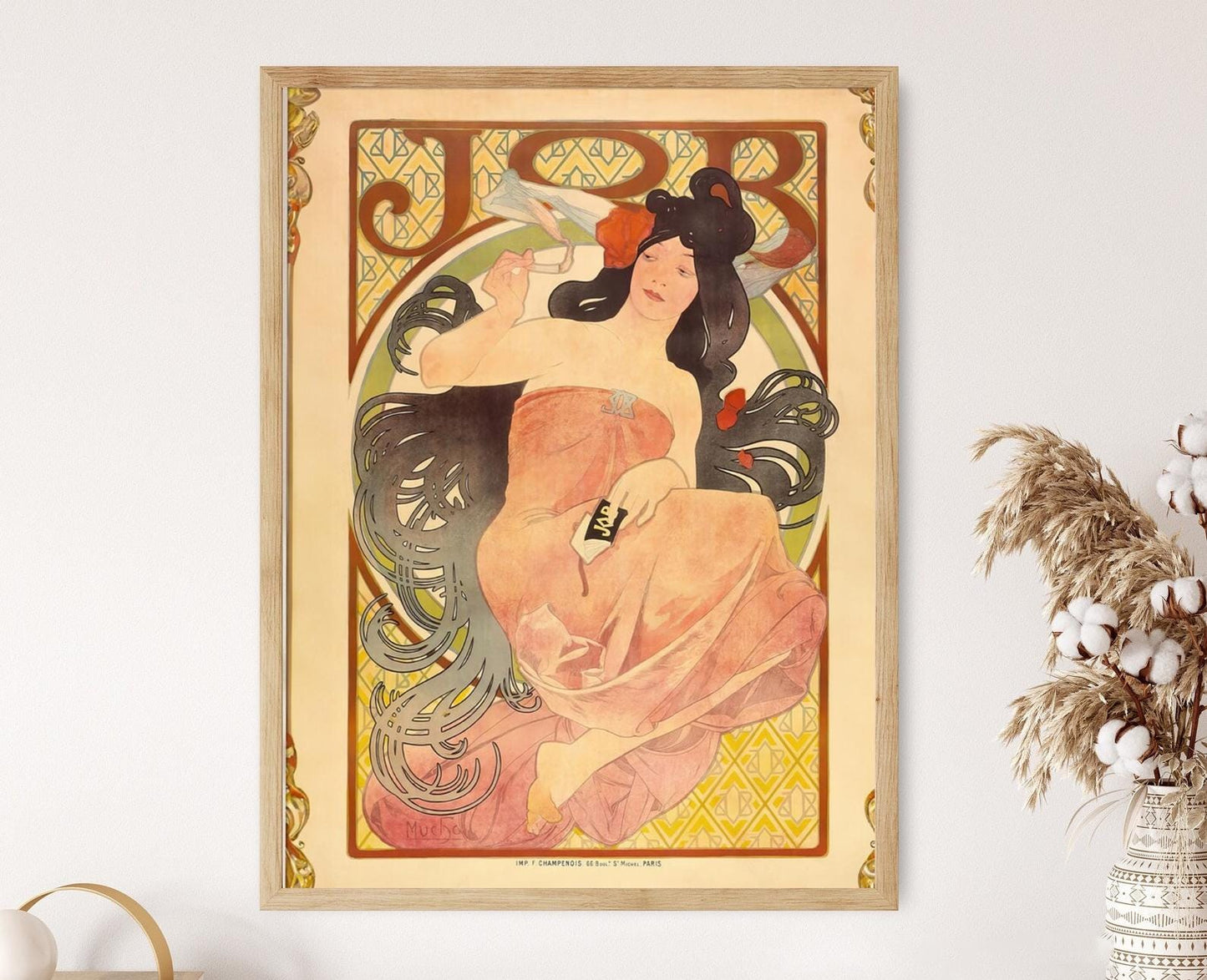 Affiche Art Nouveau – Poster Alphonse Mucha, 1897, Élégance et Style