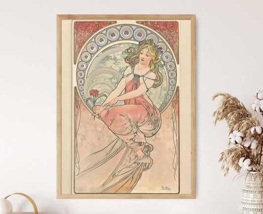Affiche Art Nouveau – Poster Alphonse Mucha, 1898, Élégance et Style